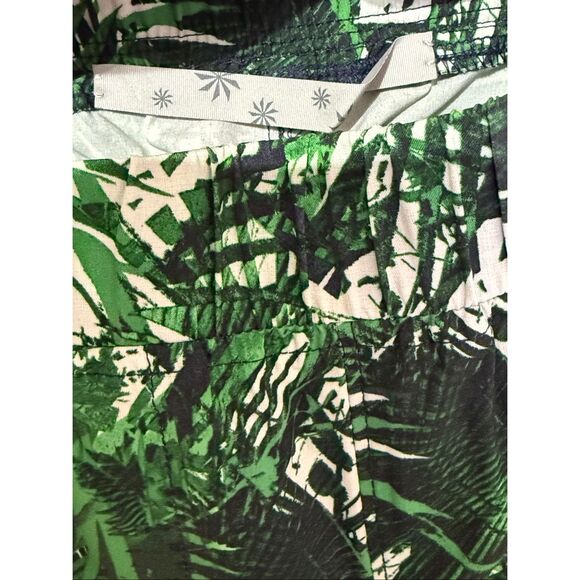 Athleta NWT 2015 Deadstock Baggy Palm Print Aspire Ankle Pant Workout Green 4 - Picture 5 of 11